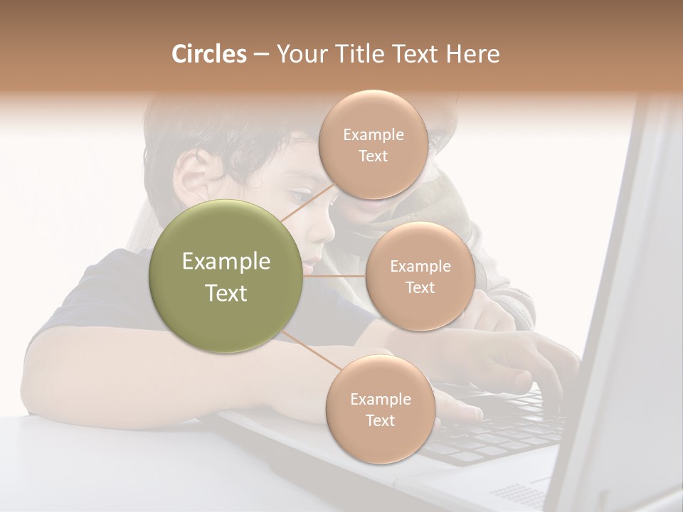 Internet Portrait School PowerPoint Template