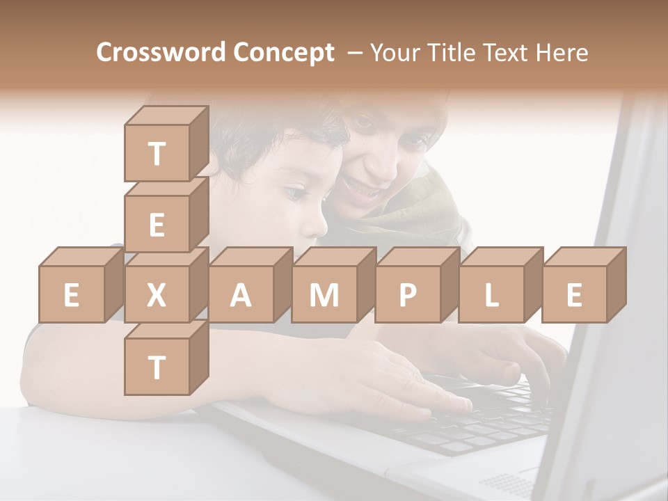 Internet Portrait School PowerPoint Template