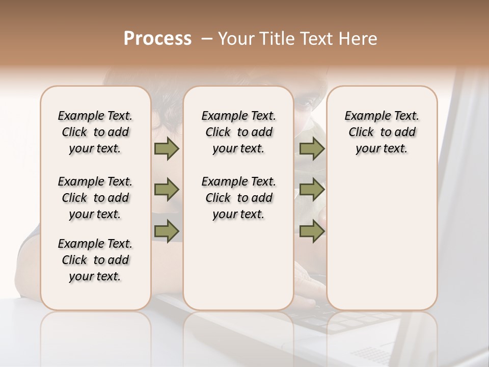 Internet Portrait School PowerPoint Template