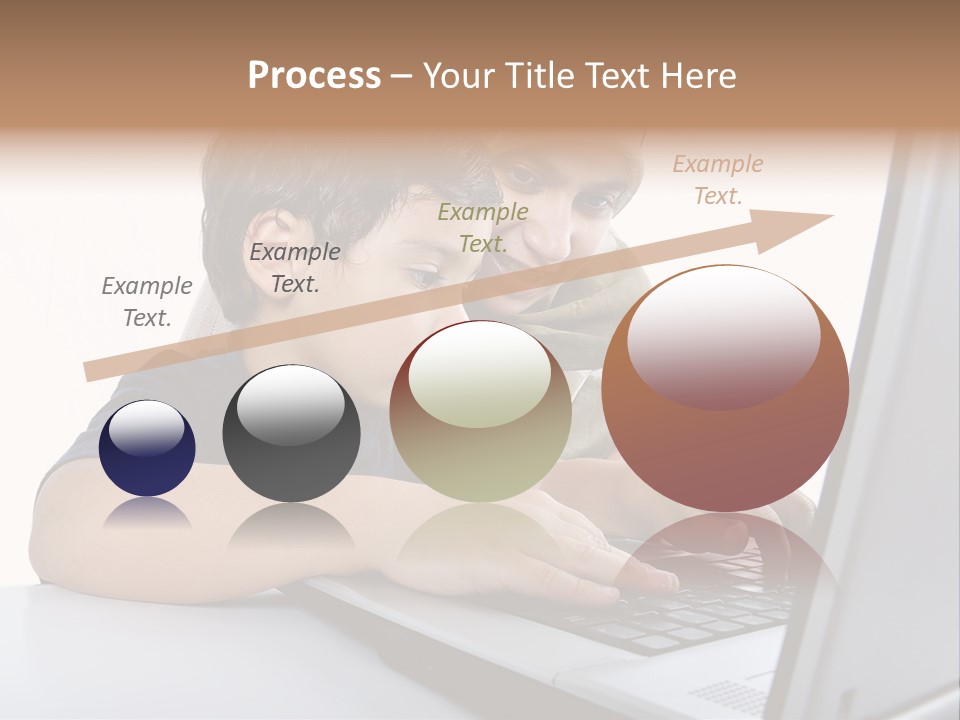 Internet Portrait School PowerPoint Template