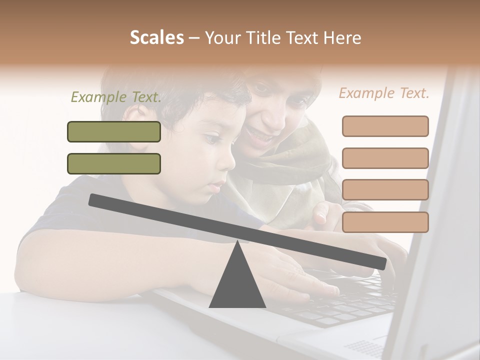 Internet Portrait School PowerPoint Template