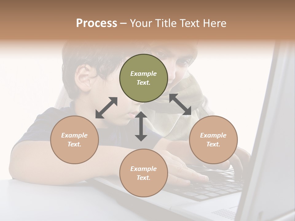 Internet Portrait School PowerPoint Template