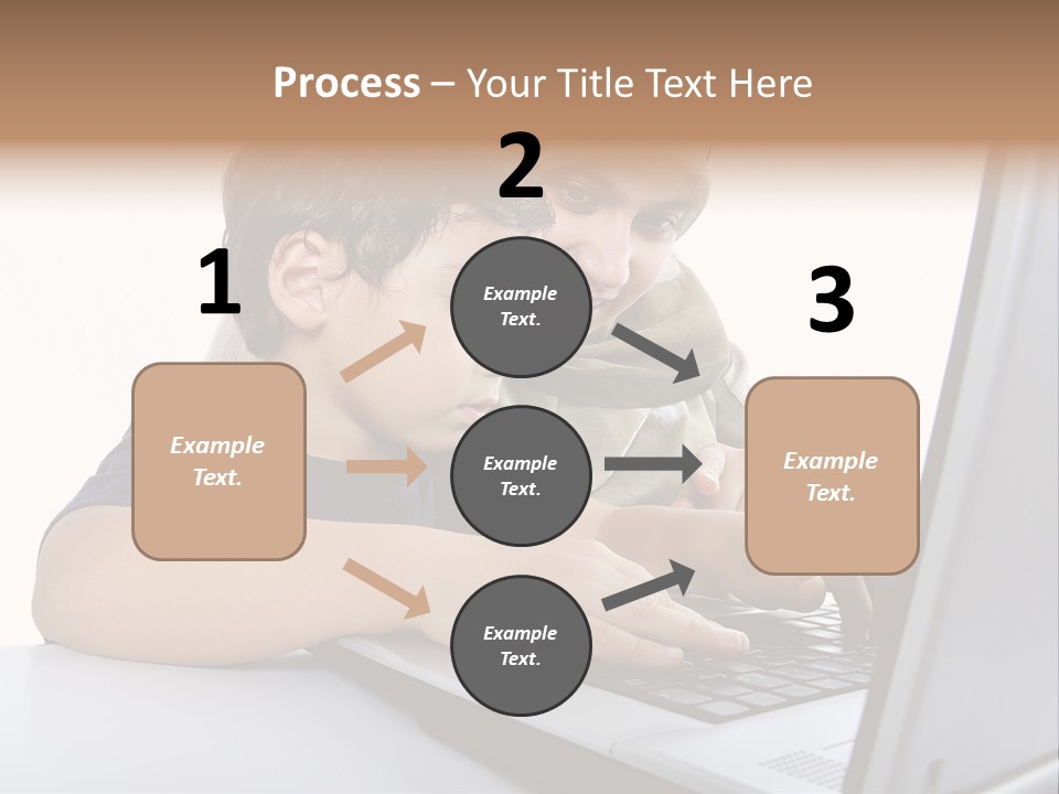 Internet Portrait School PowerPoint Template