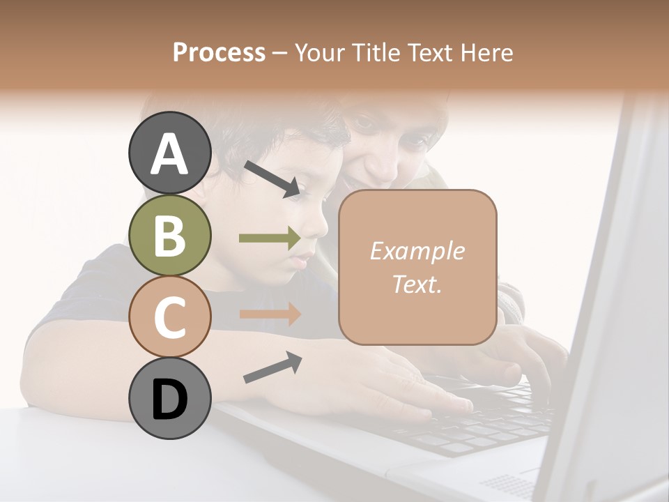 Internet Portrait School PowerPoint Template