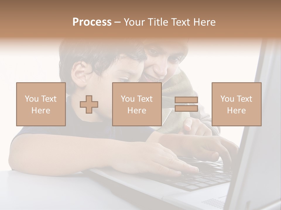 Internet Portrait School PowerPoint Template