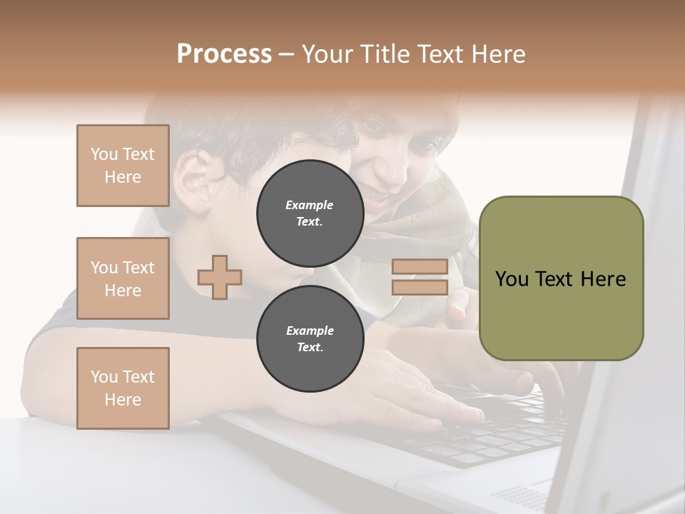 Internet Portrait School PowerPoint Template