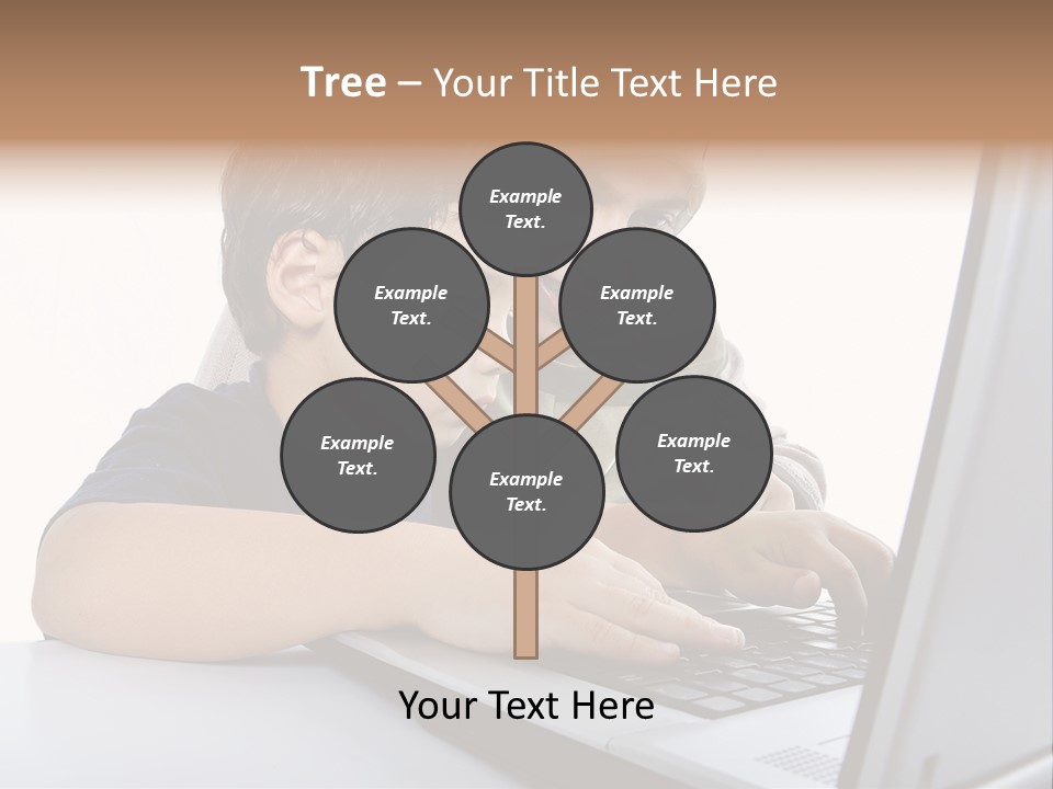 Internet Portrait School PowerPoint Template