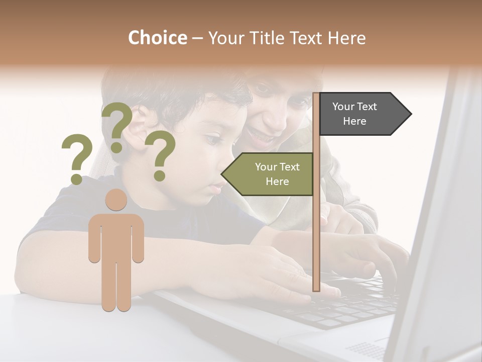 Internet Portrait School PowerPoint Template