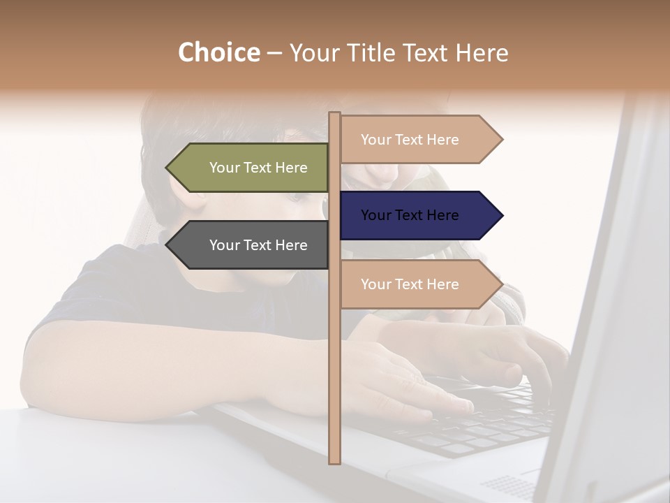 Internet Portrait School PowerPoint Template