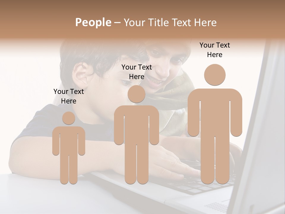 Internet Portrait School PowerPoint Template