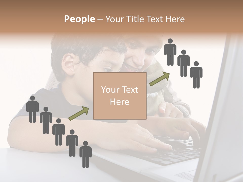 Internet Portrait School PowerPoint Template