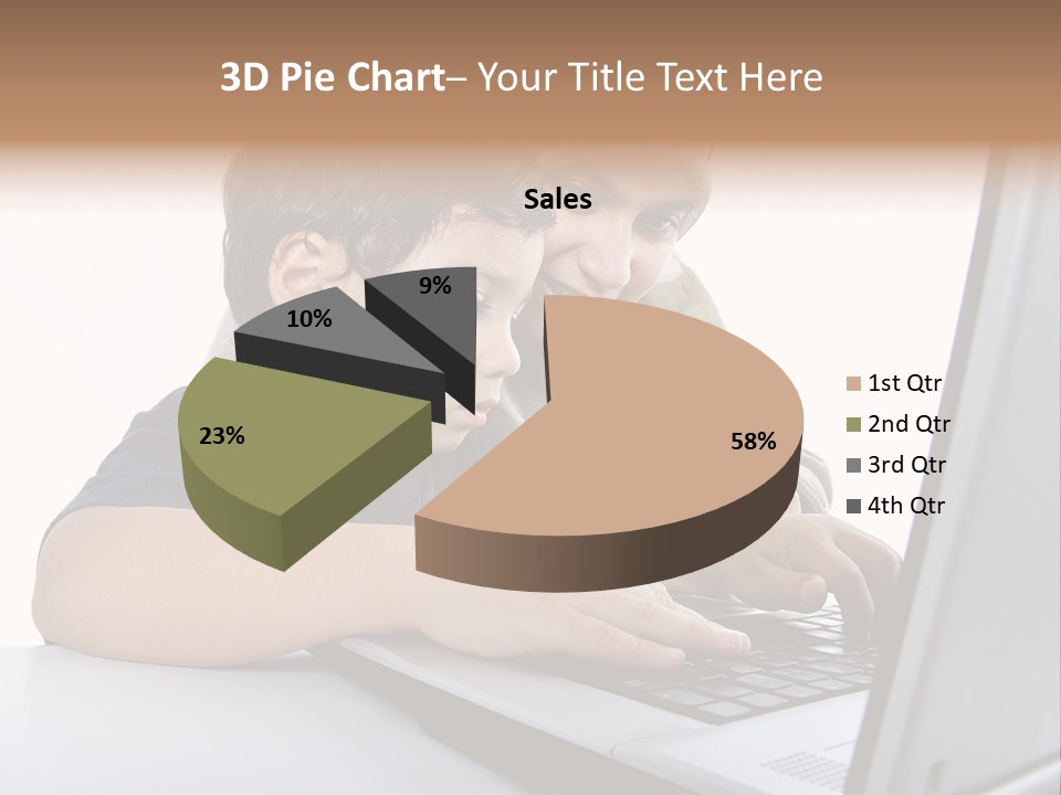 Internet Portrait School PowerPoint Template