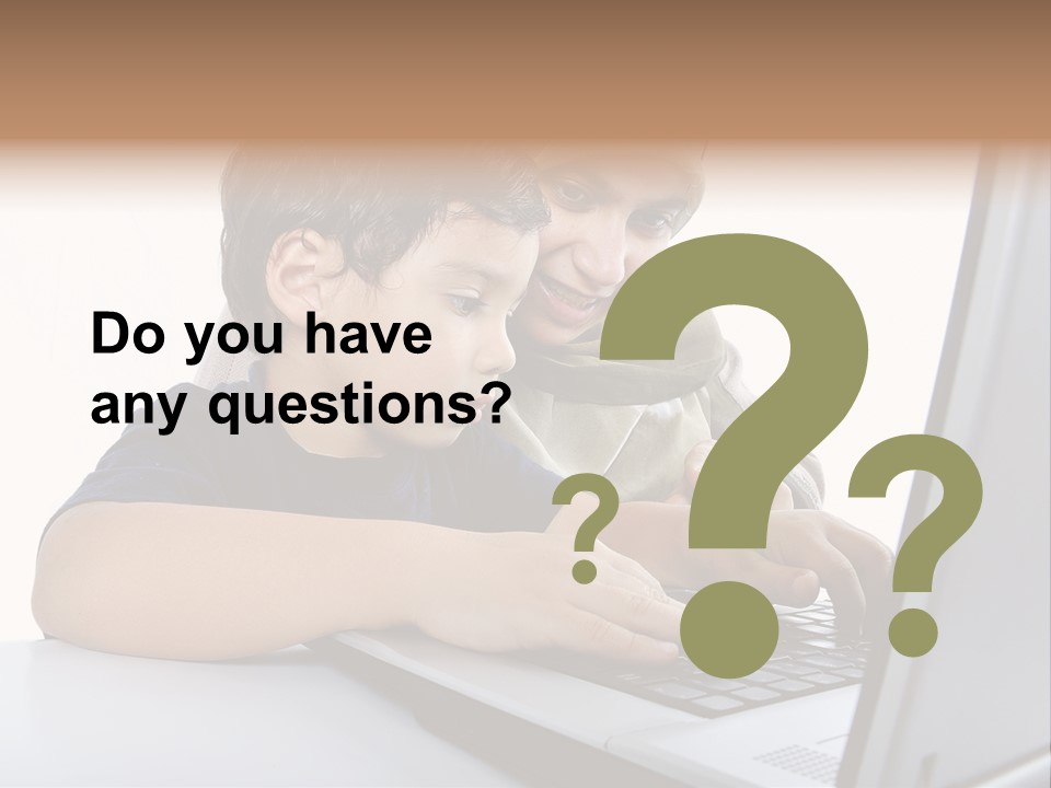 Internet Portrait School PowerPoint Template