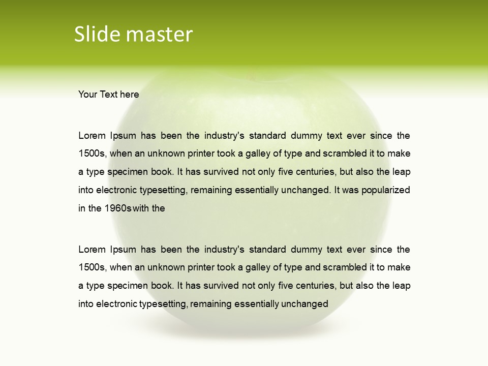 Bright White Ripe PowerPoint Template