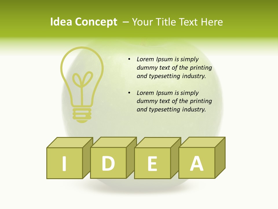 Bright White Ripe PowerPoint Template