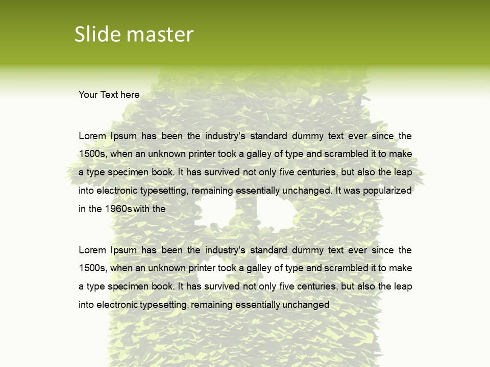 Housing Plant Recycling PowerPoint Template