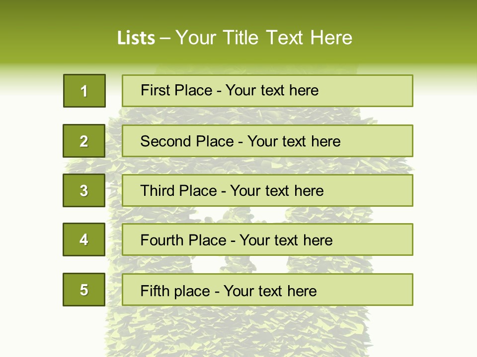 Housing Plant Recycling PowerPoint Template