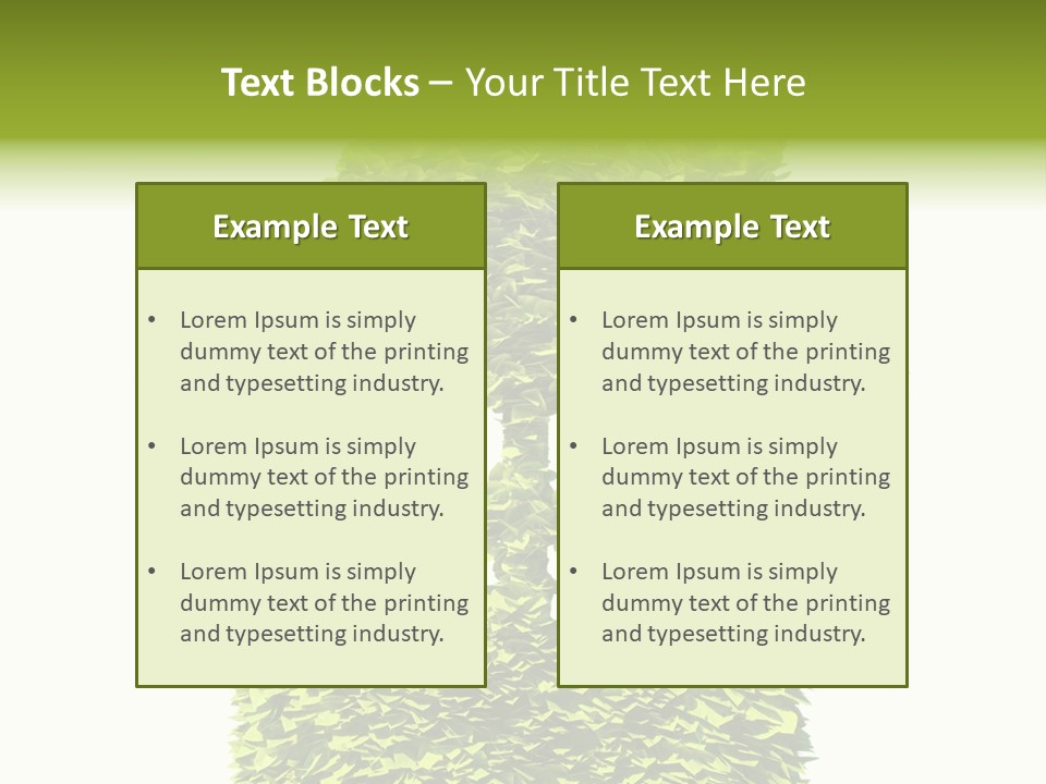 Housing Plant Recycling PowerPoint Template