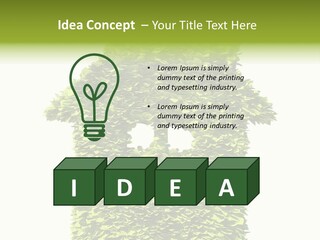Housing Plant Recycling PowerPoint Template