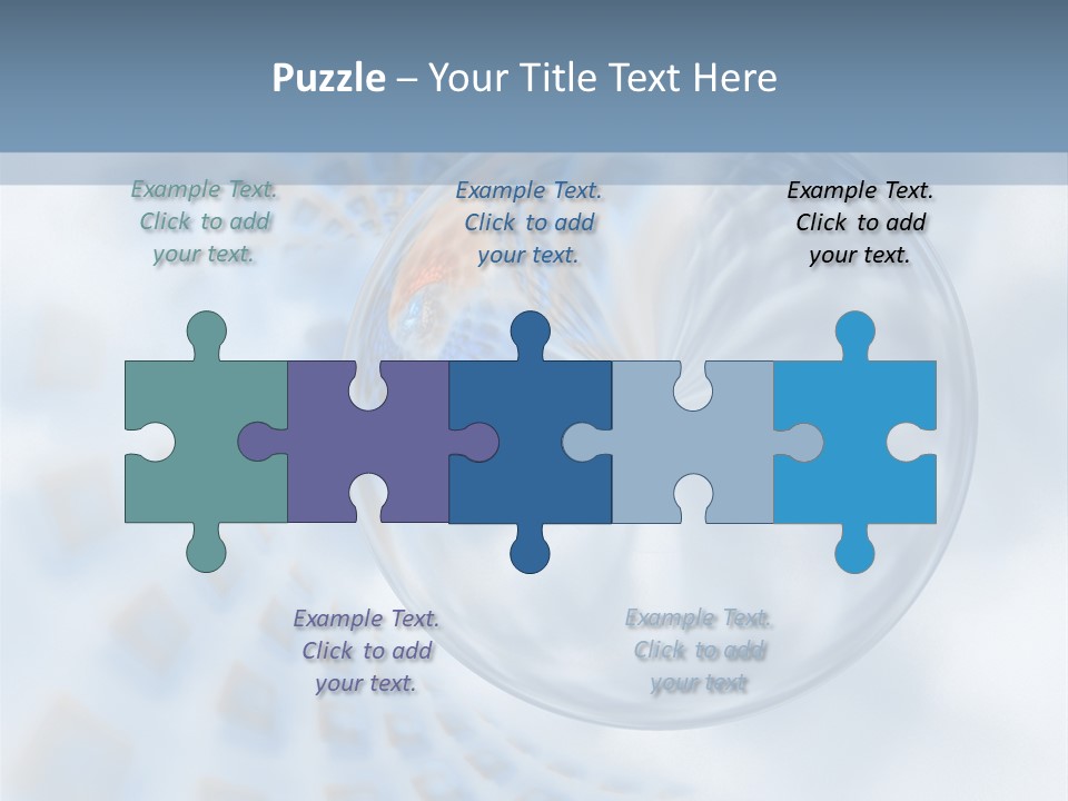 Moisture Water Blue PowerPoint Template