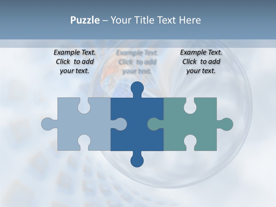 Moisture Water Blue PowerPoint Template