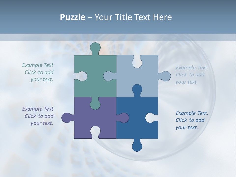 Moisture Water Blue PowerPoint Template