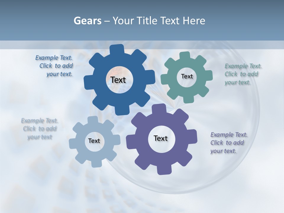 Moisture Water Blue PowerPoint Template