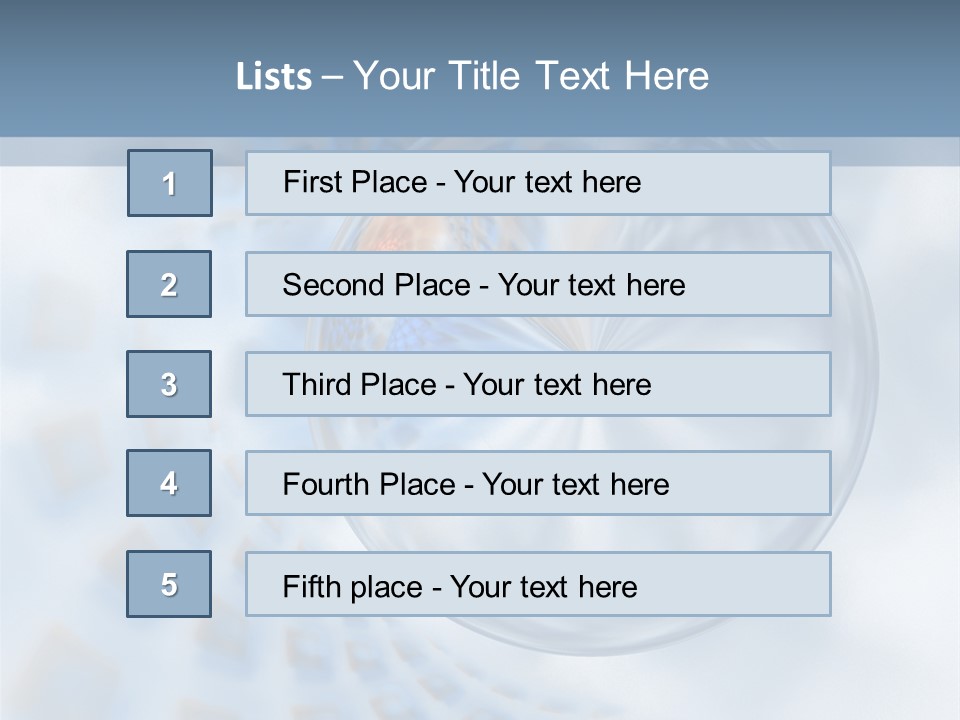 Moisture Water Blue PowerPoint Template