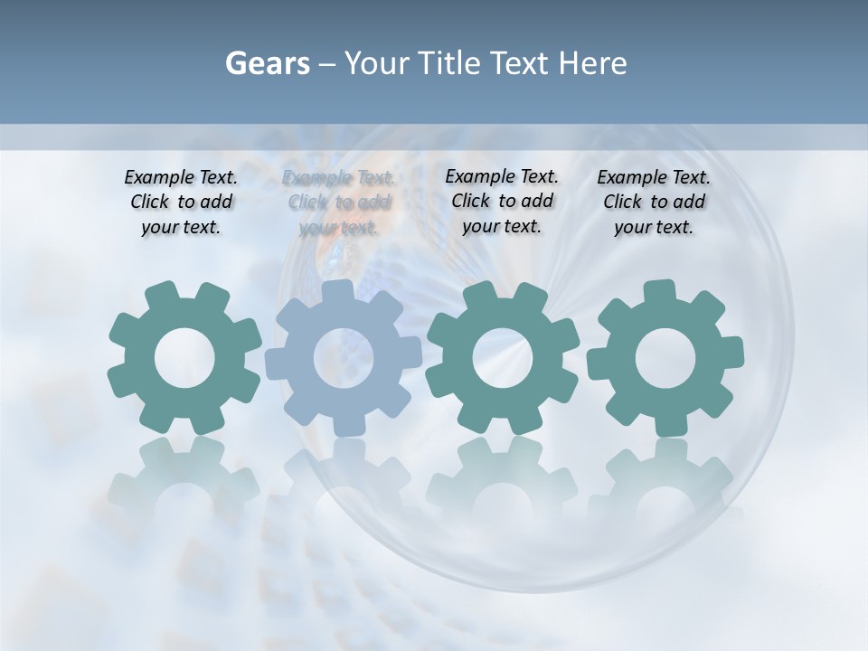 Moisture Water Blue PowerPoint Template