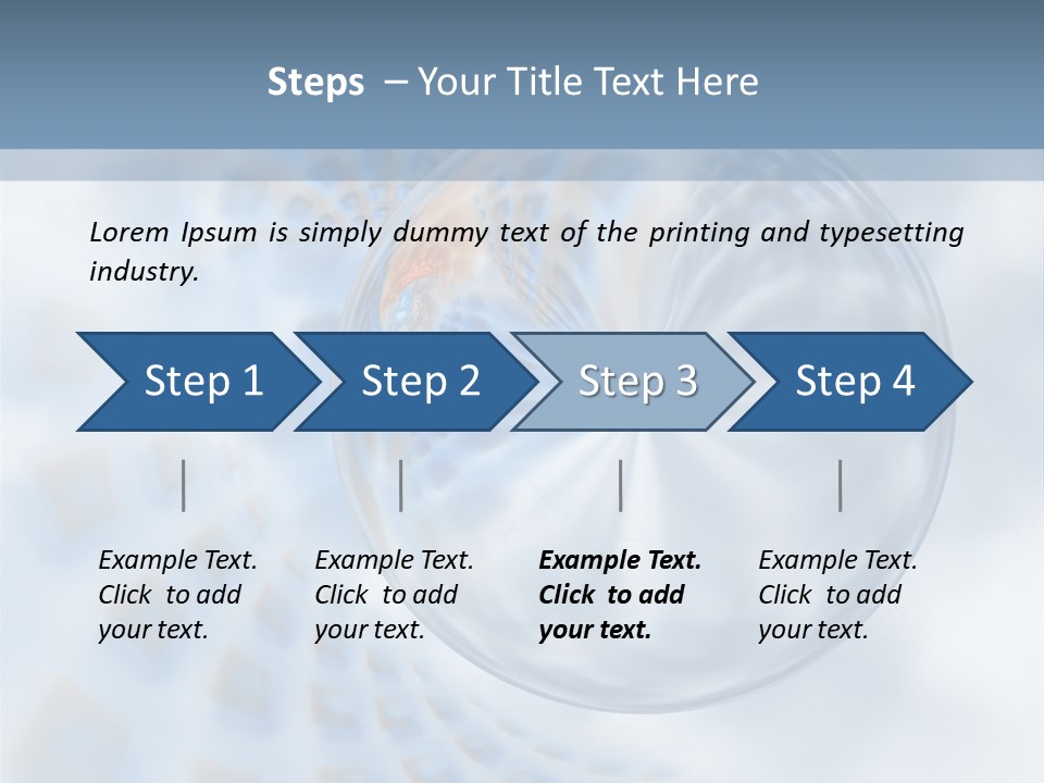 Moisture Water Blue PowerPoint Template