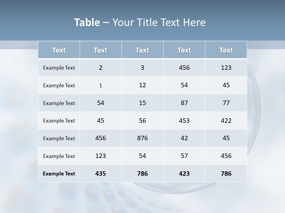 Moisture Water Blue PowerPoint Template