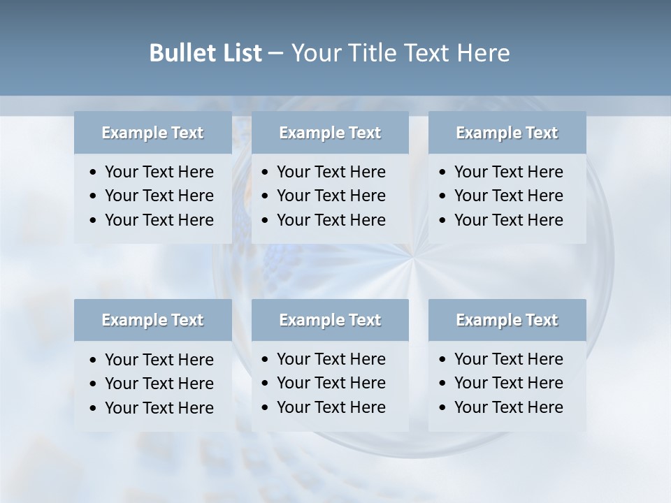 Moisture Water Blue PowerPoint Template