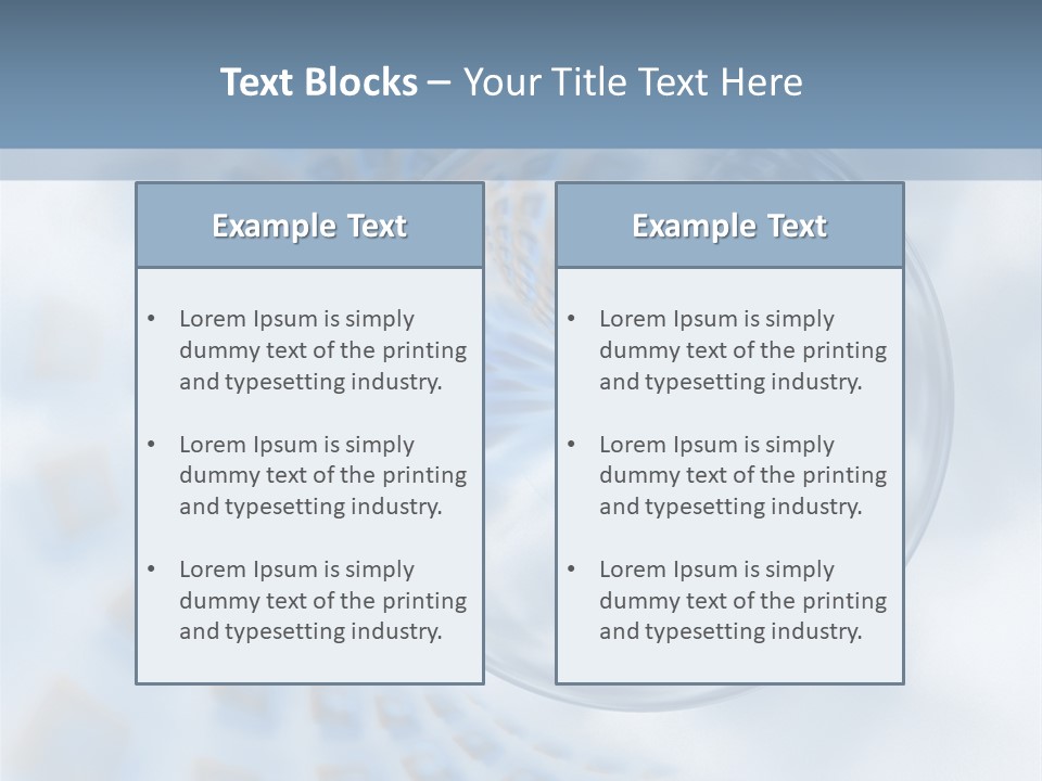 Moisture Water Blue PowerPoint Template
