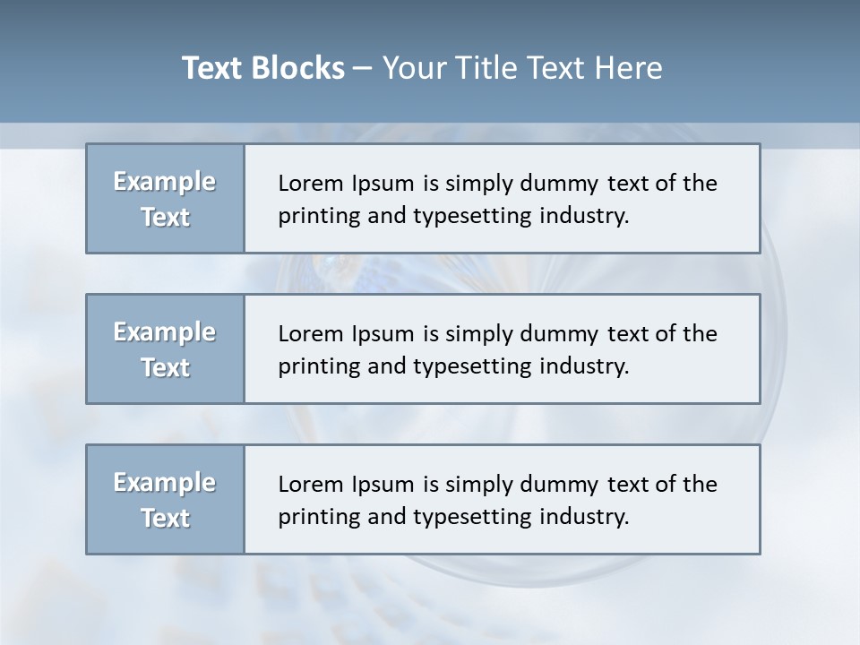 Moisture Water Blue PowerPoint Template