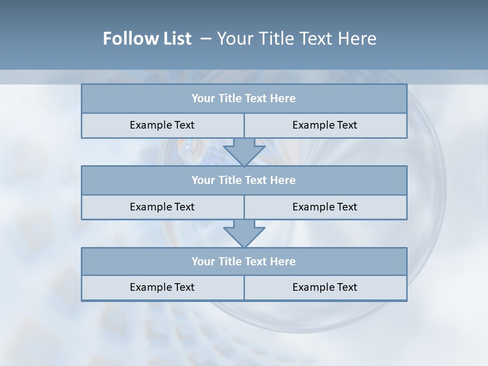 Moisture Water Blue PowerPoint Template