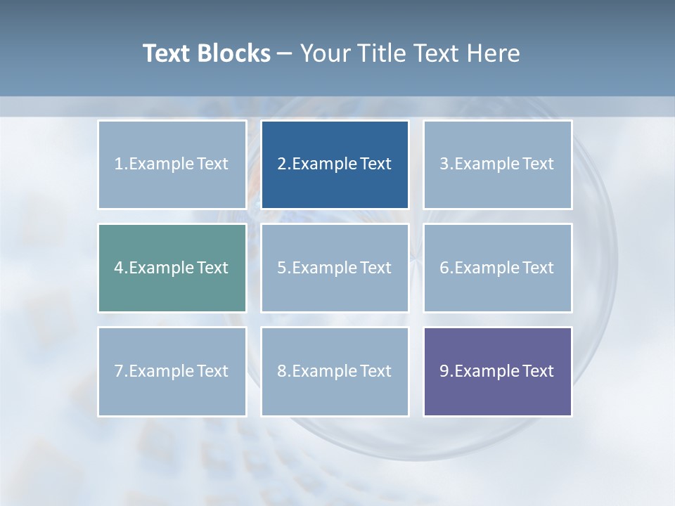 Moisture Water Blue PowerPoint Template