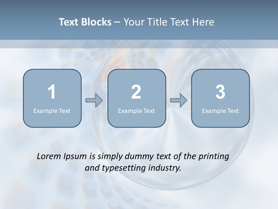 Moisture Water Blue PowerPoint Template