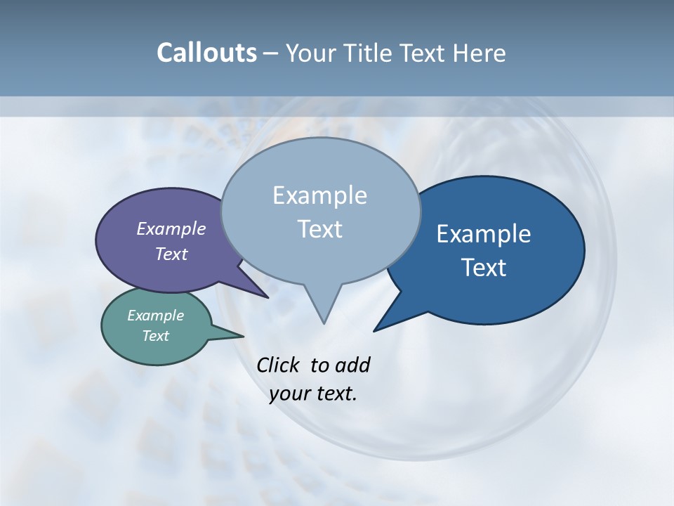 Moisture Water Blue PowerPoint Template