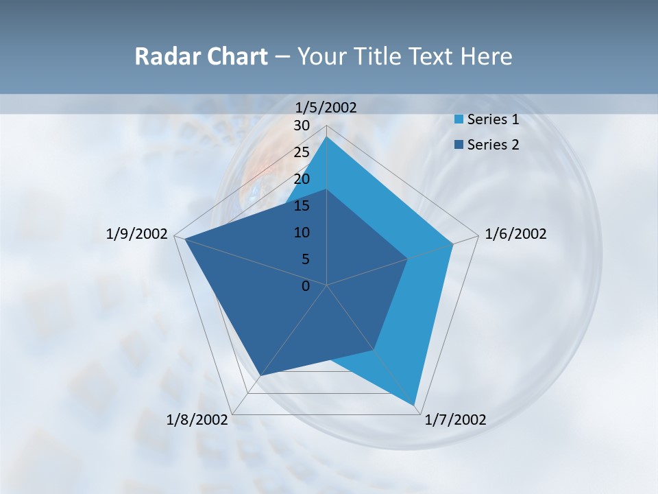 Moisture Water Blue PowerPoint Template