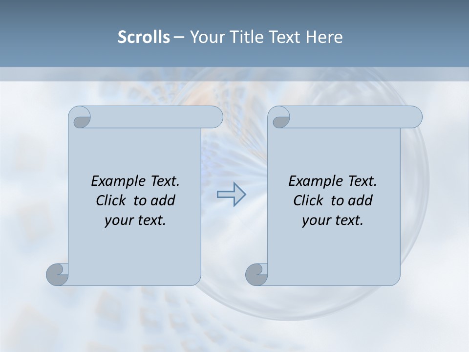 Moisture Water Blue PowerPoint Template