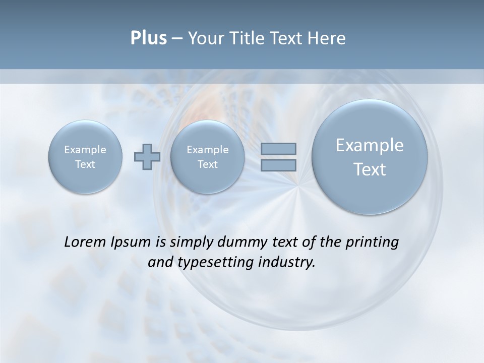 Moisture Water Blue PowerPoint Template