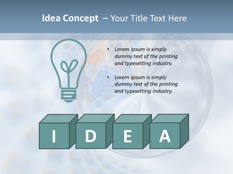 Moisture Water Blue PowerPoint Template