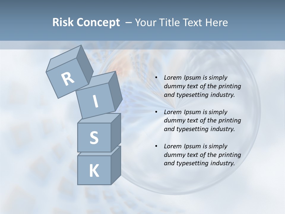 Moisture Water Blue PowerPoint Template