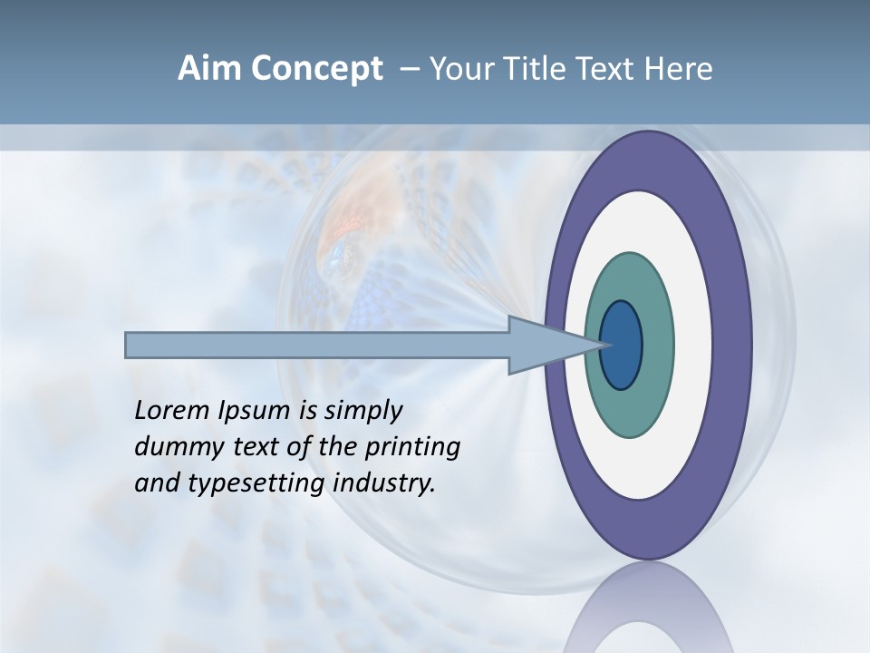 Moisture Water Blue PowerPoint Template