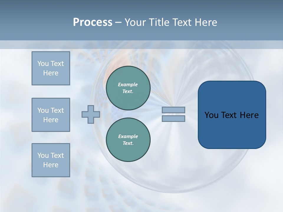 Moisture Water Blue PowerPoint Template
