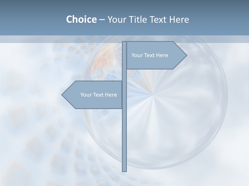 Moisture Water Blue PowerPoint Template