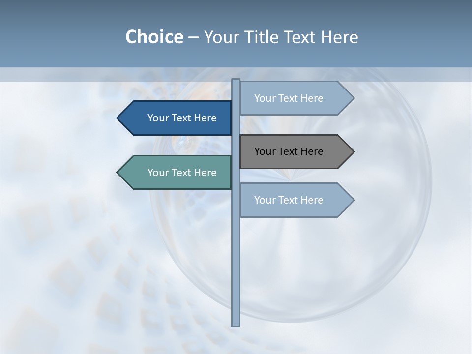 Moisture Water Blue PowerPoint Template