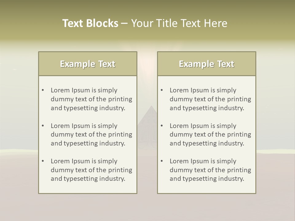 Desert History Civilization PowerPoint Template