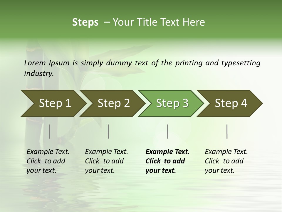 Shoots Branch Pattern PowerPoint Template