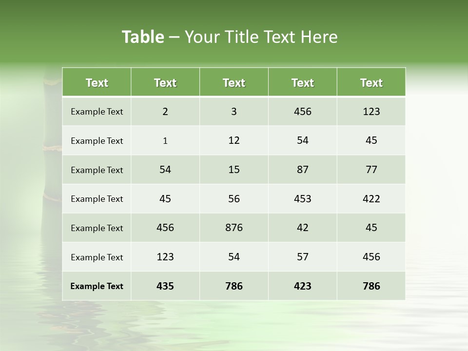 Shoots Branch Pattern PowerPoint Template